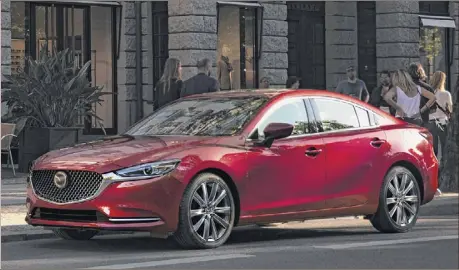  ??  ?? Now well into its third generation (the original line began for the 2003 model year), the Mazda6 sedan has evolved into a competent package.