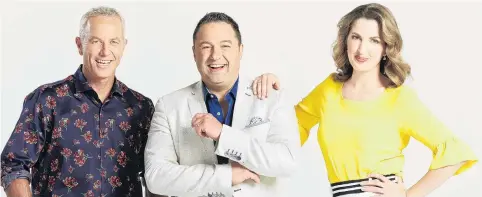  ?? PHOTO: THREE ?? The AM Show presenters (from left) Mark Richardson, Duncan Garner and Amanda Gillies.