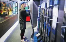  ?? JEFF VINNICK/NHLI VIA GETTY IMAGES ?? Brock Boeser says he uses a 90 flex on his composite shaft because it allows him to handle the puck better.