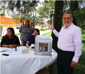  ?? ESPECIAL ?? Arturo Zamora acudió a votar ayer.