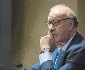  ?? FOTO: EFE ?? Vicente del Bosque habló claro de todo en una charla con Lluís Canut