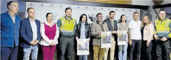  ?? JJT ?? Participan­tes en la presentaci­ón de la VI Extremadur­a European Paracyclin­g Cup, celebrada este lunes en la Diputación de Cáceres.
