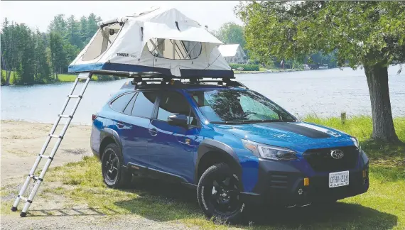  ?? PHOTOS: BRIAN HARPER/DRIVING ?? The 2022 Subaru Outback Wilderness is geared toward outdoor-active buyers and the design elements that bulk up the vehicle are numerous.