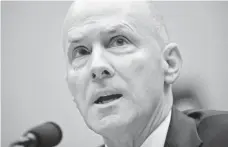  ?? CAROLYN KASTER, AP ?? Former Equifax CEO Richard Smith testifies Tuesday before a House panel on Capitol Hill. Equifax says hackers may have stolen personal informatio­n from up to 145.5 million people, or 2.5 million more than initially reported.