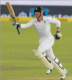  ?? Picture: GALLO IMAGES ?? DREAM DEBUT: South Africa’s Stiaan van Zyl reaches his 100 during day two of the first test against West Indies at Centurion yesterday