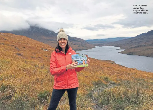  ??  ?? CRAZY TIMES: Author Coo Clayton with her children’s book.