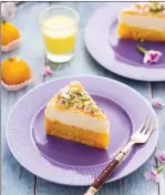  ??  ?? Motichoor Cheesecake.