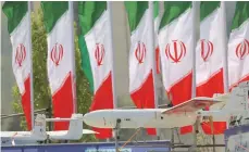  ?? — Reuters ?? An Iranian drone is seen during the National Army Day parade ceremony in Tehran on Wednesday.