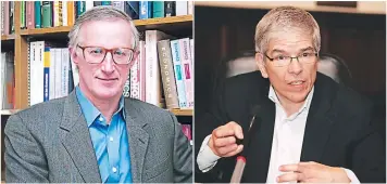  ??  ?? William Nordhaus y Paul Romer comparten el Nobel de Economía este año 2018.