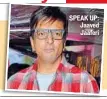  ??  ?? SPEAK UP: Jaaved Jaaferi