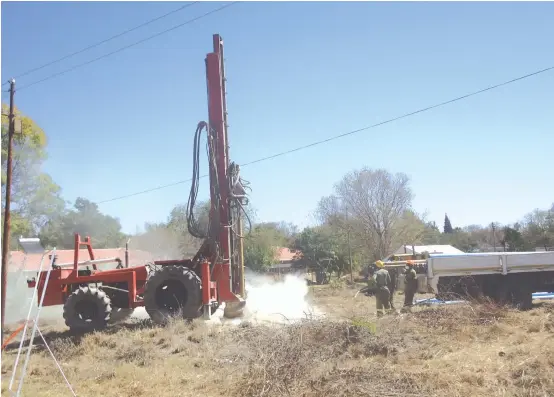  ??  ?? Part of the machinery which will be used for the $1 million Diaspora housing project