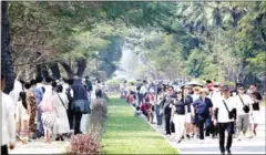  ?? HENG CHIVOAN ?? Tourists visit Angkor Wat in Siem Reap on January 21.