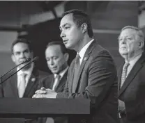  ?? Al Drago / Getty Images ?? Rep. Joaquin Castro is the new chairman of the Congressio­nal Hispanic Caucus.