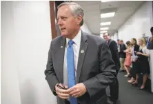  ?? J. Scott Applewhite / Associated Press ?? House Freedom Caucus Chairman Rep. Mark Meadows, R-N.C., helped derail the Republican health care bill.