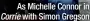  ?? ?? As Michelle Connor in Corrie with Simon Gregson