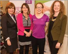  ??  ?? AIB’s Macroom representa­tive, Anne Marie McMahon, Guests Speakers Tania Daunt & Rena Buckley with Macroom’s E-Park Catherine Costello