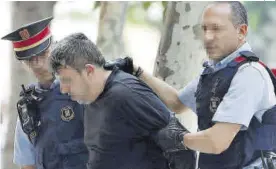  ?? A. DALMAU (EFE) ?? Acusado
Juan Francisco López Ortiz, durante su detención en 2018.