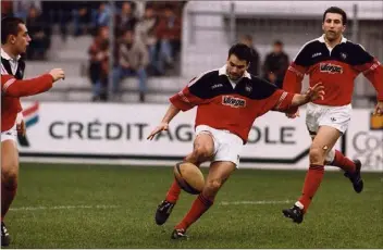  ?? (Photo doc Var-matin) ?? Christophe Dominici a porté le maillot du RCT de  à  avant de s’exiler au Stade Français avec lequel il décrochera cinq titres de champion de France.