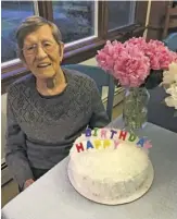  ?? COURTESY PHOTO ?? Sarah Latham of Amissville celebrated her 99th birthday on May 21.
