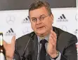  ?? FOTO: DPA ?? Reinhard Grindel, Präsident des Deutschen Fußball-Bundes.