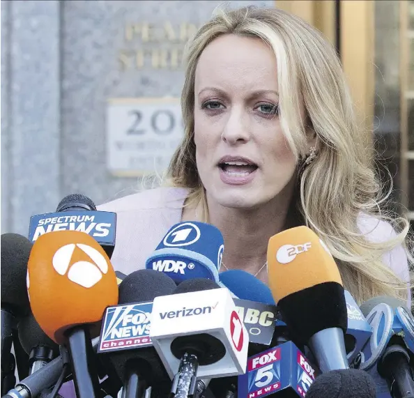  ?? MARY ALTAFFER/THE ASSOCIATED PRESS ?? Porn star turned social activist Stormy Daniels is an appealing rule-breaker and doesn’t hesitate to give her readers what they want an intimate, if cringe-inducing, descriptio­n of Donald Trump from before he became U.S. president. and that includes