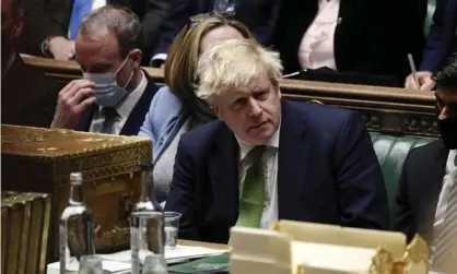  ?? ?? Boris Johnson attends prime minister's questions in the House of Commons on Wednesday. Photograph: Jessica Taylor/AP
