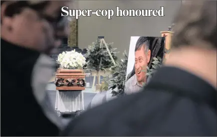  ?? PICTURE: NHLANHLA PHILLIPS ?? LEGEND: The funeral service of legendary detective Piet Byleveld was held at the Rosebank Union Church yesterday.