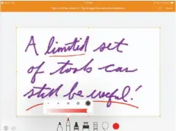  ??  ?? While you can’t use pressure sensitivit­y with the Pencil, you can get good results from the restricted set of tools with some effort.