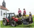  ?? Foto: Rainer Hora ?? Die Landjugend organisier­t die Bulldog Wallfahrt zur Leonhardsk­apelle nach In chenhofen. Das Motto am Sonntag lautet „Bauer sucht Gott“.