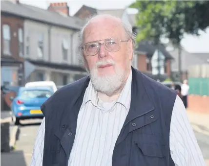  ??  ?? Campaigner Barry Toon is co-author of a report called ‘A Community Under Siege’ on the Handsworth situation