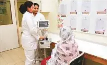  ?? Pankaj Sharma/Gulf News Archives ?? A woman being examined at a psychiatri­c hospital in Dubai.