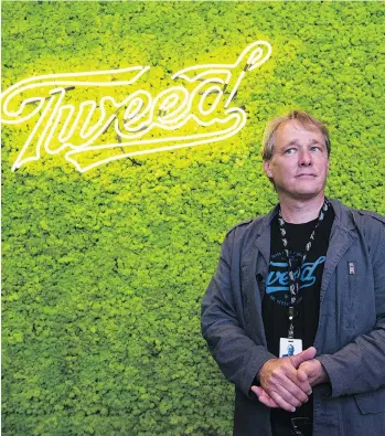  ?? SEAN KILPATRICK/THE CANADIAN PRESS FILES ?? Canopy CEO Bruce Linton says the owner of pot brand Tweed sees Canada’s regulation­s as “appropriat­e” but smaller companies are struggling with the tighter restrictio­ns.