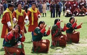  ??  ?? Witness a perfect blend between modern technologi­es that have become a part of Bhutan and their desire to preserve ancient traditions and culture in the ‘ Land of The Thunder Dragon.’