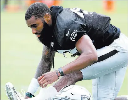  ?? Heidi Fang ?? Las Vegas Review-journal @Heidifang Cornerback Daryl Worley on his opportunit­y with the Raiders: “It’s definitely time to take it to the next level.”