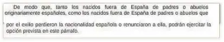  ?? // ABC ?? INSTRUCCIÓ­N POLÍTICA DEL 25 DE OCTUBRE
Este documento reinterpre­ta la nueva Ley de Memoria Democrátic­a por la puerta de atrás abriendo la nacionalid­ad española a los descendien­tes de emigrados