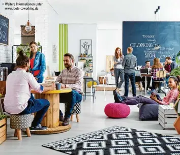  ?? Foto: Photograph­ee.eu, stock.adobe.com ?? In Coworking Spaces stehen Gemeinscha­ftsräume hoch im Kurs, denn Austausch ist ein zentraler Benefit dieser neuen Arbeitsfor­m.