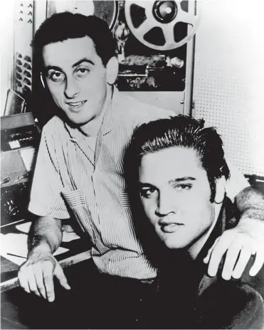  ?? GETTY ?? George Klein with Elvis Presley in Memphis in 1957.