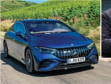  ?? ?? ◂ El modelo Mercedes EQE, uno de los últimos lanzamient­os de la marca.