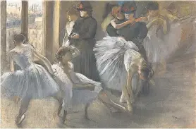  ?? ?? h Ominous: Dancers, Pink and Green (c1890); above, Le foyer de l’Opéra (c 1877)