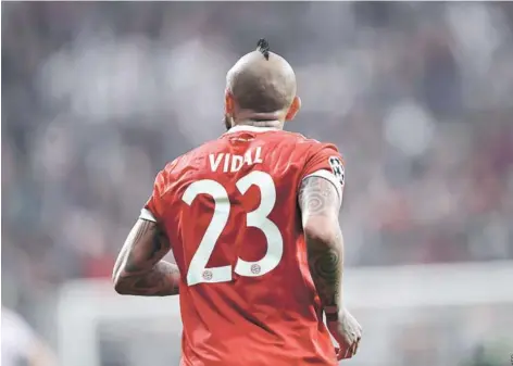  ??  ?? ► Arturo Vidal durante un partido con el Bayern Múnich.