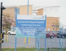  ??  ?? Sunderland Royal Hospital.