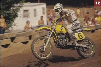  ??  ?? 12
12. IL PILOTA AMERICANO BROC GLOVER, CAMPIONE AMA NATIONAL 500 NEL 1981, 1983 E 1985.