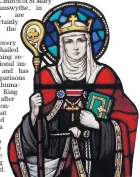  ??  ?? St Eanswythe is the patron saint of Folkestone and died more than 1,300 years ago