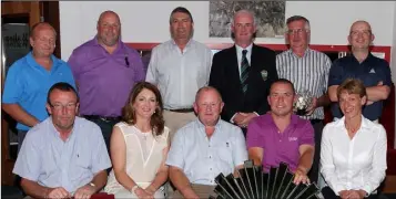  ??  ?? The John Codd Painter and Decorator-sponsored competitio­n in St. Helen’s. Back (from left): Joe Moore, John Simpson, Mark Tully, John O’Keeffe (Captain), Noel Patten, Alan Codd. Front: Frank O’Kennedy, Martina Noonan (first lady), John Codd (sponsor),...