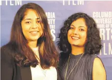  ?? Sasha John ?? Producer Sasha John, left, and director Mansi Nirmal Jain are keen to get their short film out to a wide audience