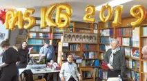  ?? Courtesy of Steven L. Shields ?? Balloons display the name RASKB at the Royal Asiatic Society Korea Branch office on Daehangno in Seoul, at the first open house held Jan. 26.