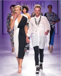  ?? PICTURE: SDR PHOTO ?? STYLISH: Designer duo Bridget Pickering and Ludwig Bausch continue to uphold the legacy of Jean-Paul Botha.