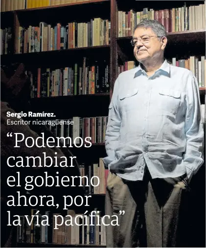  ?? REUTER ?? Espiado. Durante la charla con Clarín había un eco: “Alguien está grabando”, explicó el escritor.