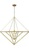  ?? LIVINGLIGH­TING.COM ?? The Chapman & Meyers Carat Pendant Light is like jewelry for a foyer.