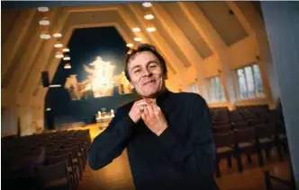  ?? FOTO: REIDAR KOLLSTAD ?? Nils Terje Andersen tar pause fra Vågsbygd kirke, der han har preket i 13 år. Han er svaert glad for å vaere årets mottaker av Olavsstipe­ndet.